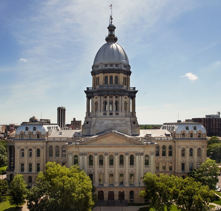 Illinois State Capitol Building Springfield Illinois The Capitol Building Is In The Architectural Style Of The Fren Illinois State Illinois Capitol Building